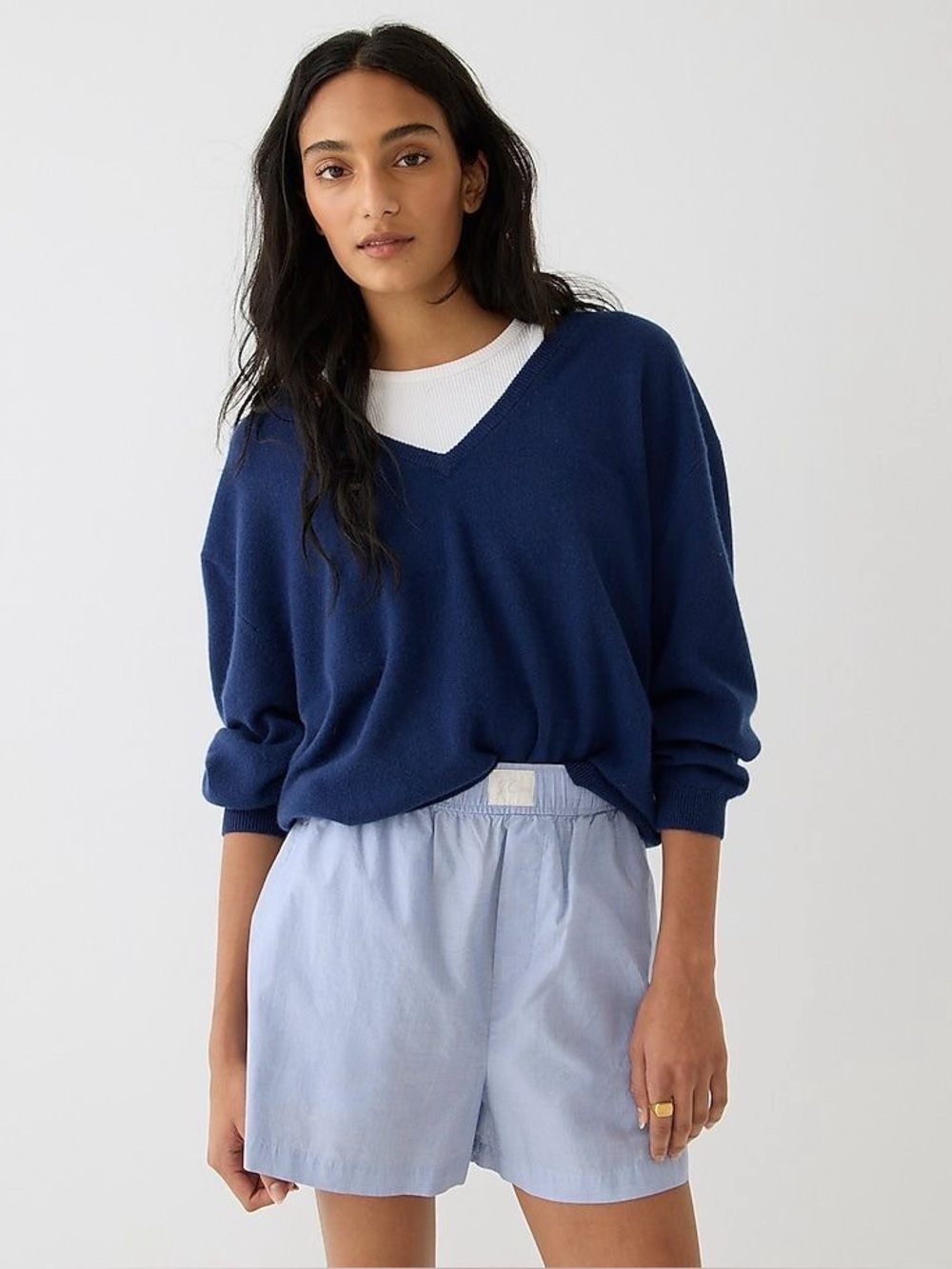 J. Crew End on End Women’s Cotton Poplin Boxer Shorts